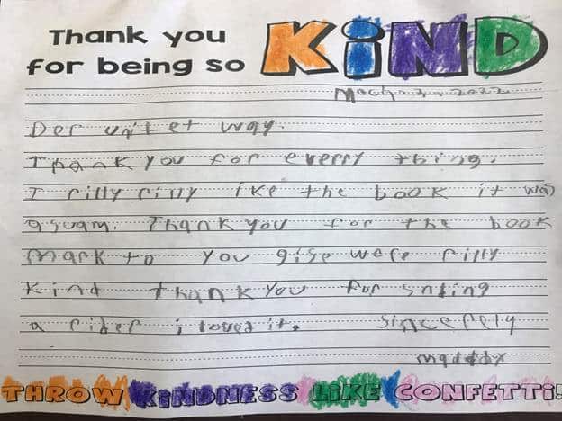 Read United Thank You Letter